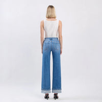 Flying Monkey High Rise Cuffed Wide Westbury Jeans