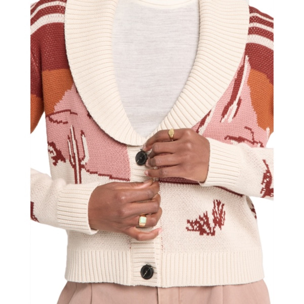Pendleton Western Scenic Cotton Cardigan