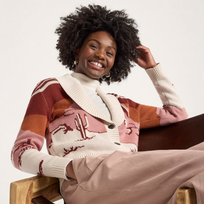 Pendleton Western Scenic Cotton Cardigan