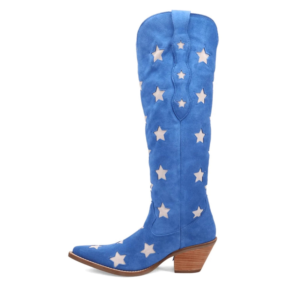 Dingo Super Star Fringe Tooled Inlay Snip Toe Cowboy Boots