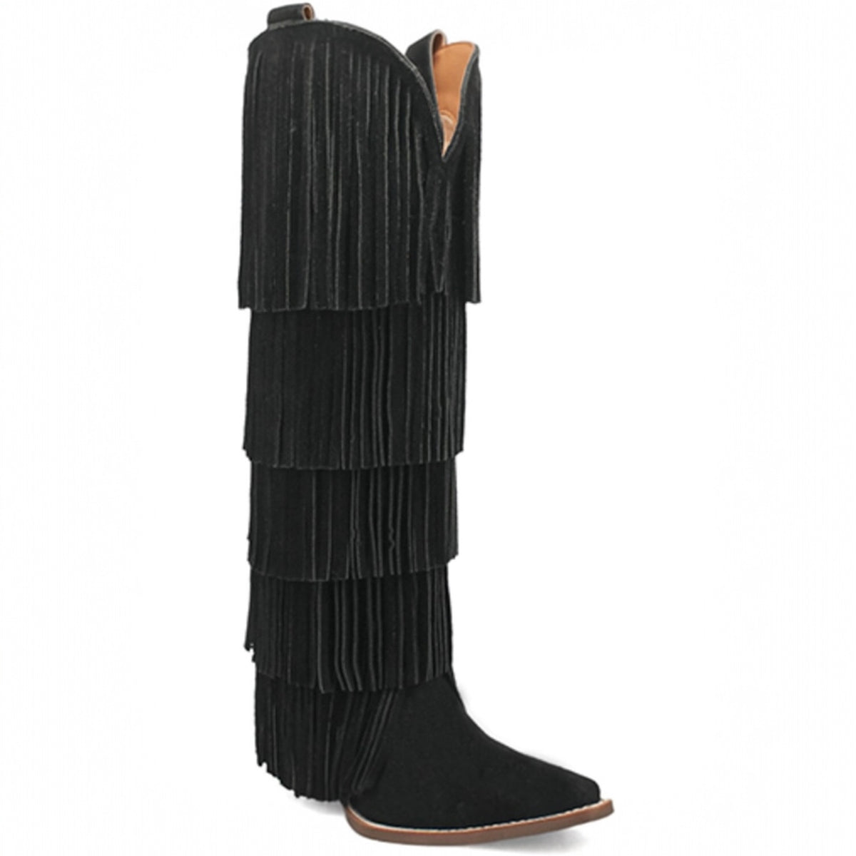 Dingo Wild Child Suede Fringe Tall Western Boots