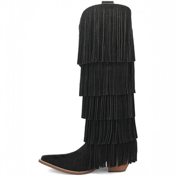 Dingo Wild Child Suede Fringe Tall Western Boots