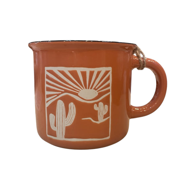 Orange Desert Camp Mugs
