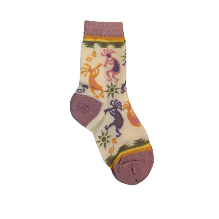 Youth Spring Colors Kokopelli Socks