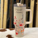 Stainless Steel Floral Tumbler 40oz.