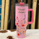 Stainless Steel Floral Tumbler 40oz.