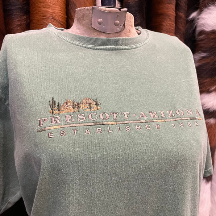 Uni-Sex Embroidered Saguaro Prescott Arizona Est 1864