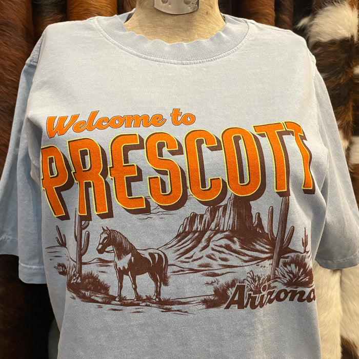 Welcome to Prescott Blue Unisex T-shirt