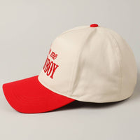 Kiss Me Cowboy Embroidery Cap