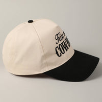 Kiss Me Cowboy Embroidery Cap