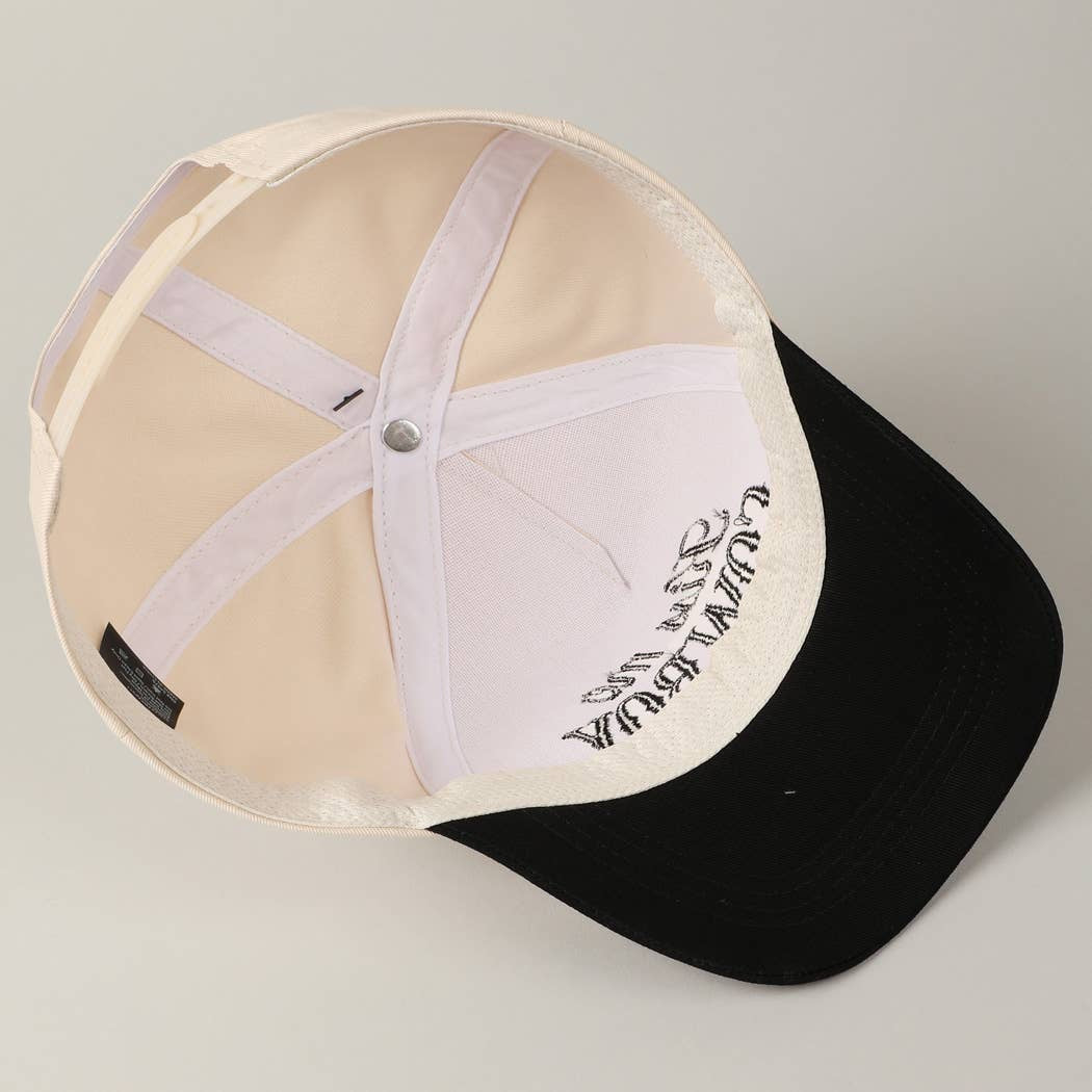 Kiss Me Cowboy Embroidery Cap