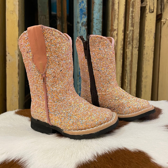 Infant Pink Unicorn Tanner Mark Boots