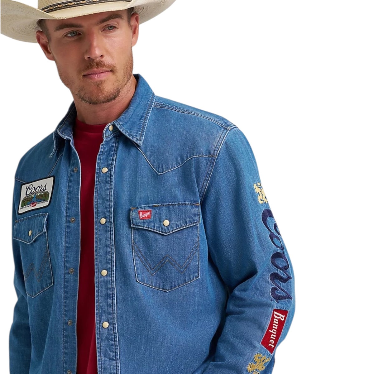 Wrangler X Coors Unisex Denim Shirt