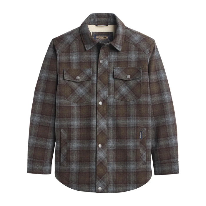 Oswego Sherpa Lined Jacket Brolive Blue Plaid