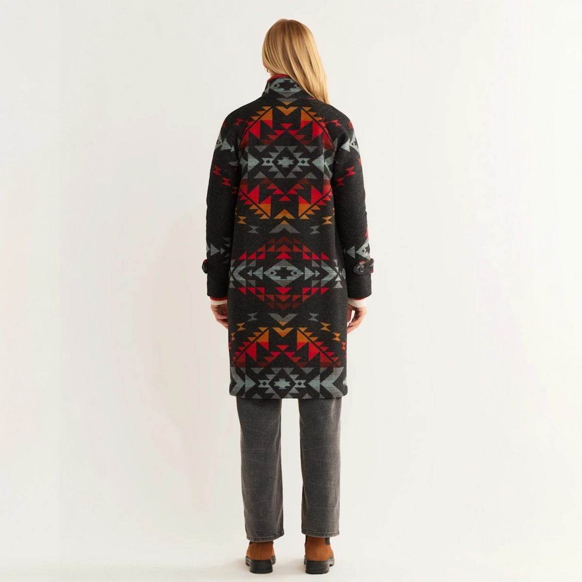 WOMEN'S BRIDGE CREEK ARCHIVE BLANKET COATb