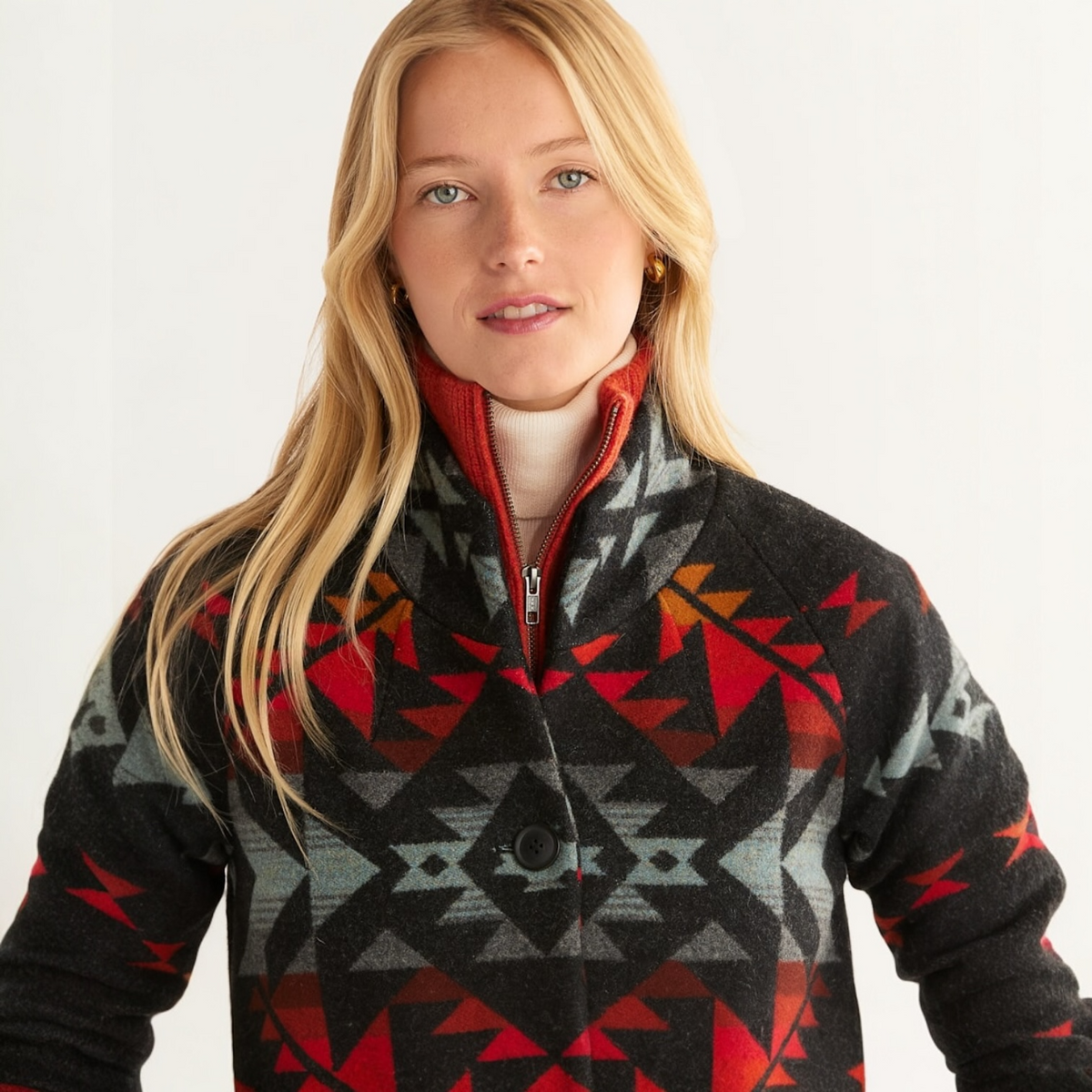 WOMEN'S BRIDGE CREEK ARCHIVE BLANKET COATb