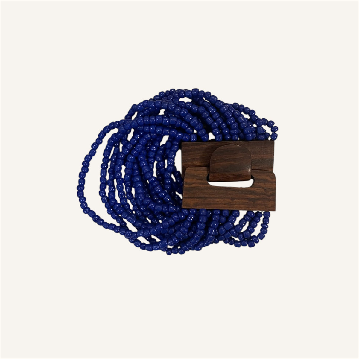 Adjustable Beaded Bracelet Royal Blue