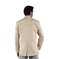 Scully Men’s Sand Floral Embroidered Blazer