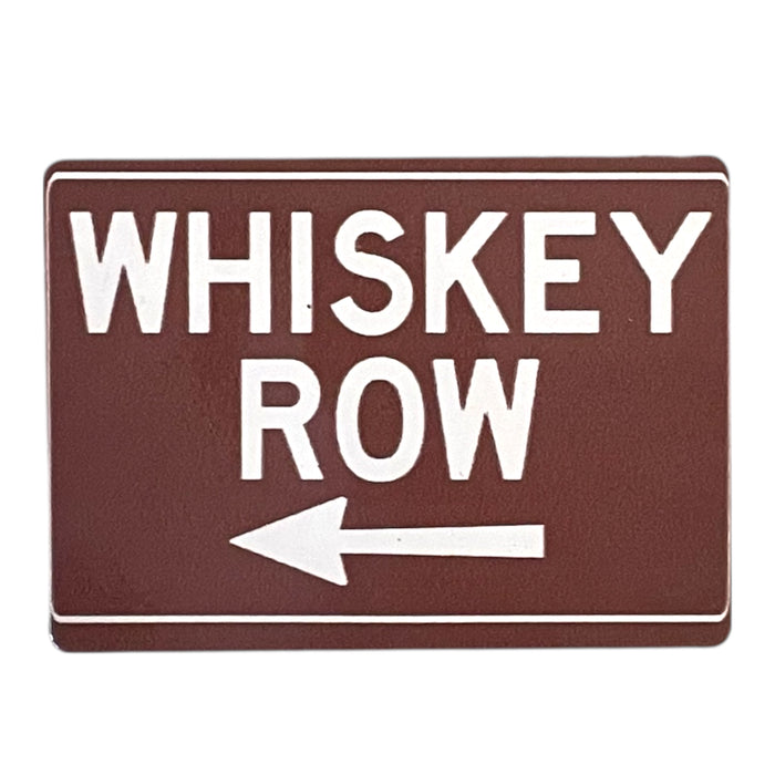 ‘Whiskey Row’ Metal Magnet