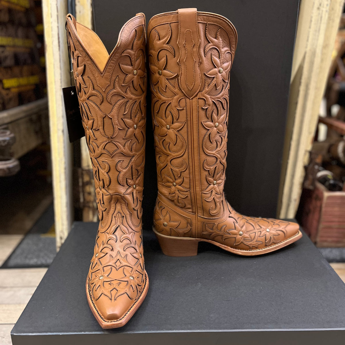 Tony Lama Camila Honey Cowhide 15” Boot