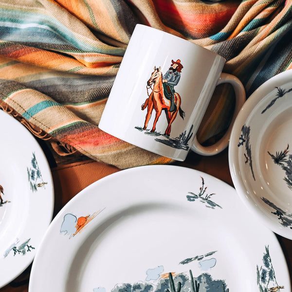 Ranch Life 16PC Ceramic Dinnerware Set