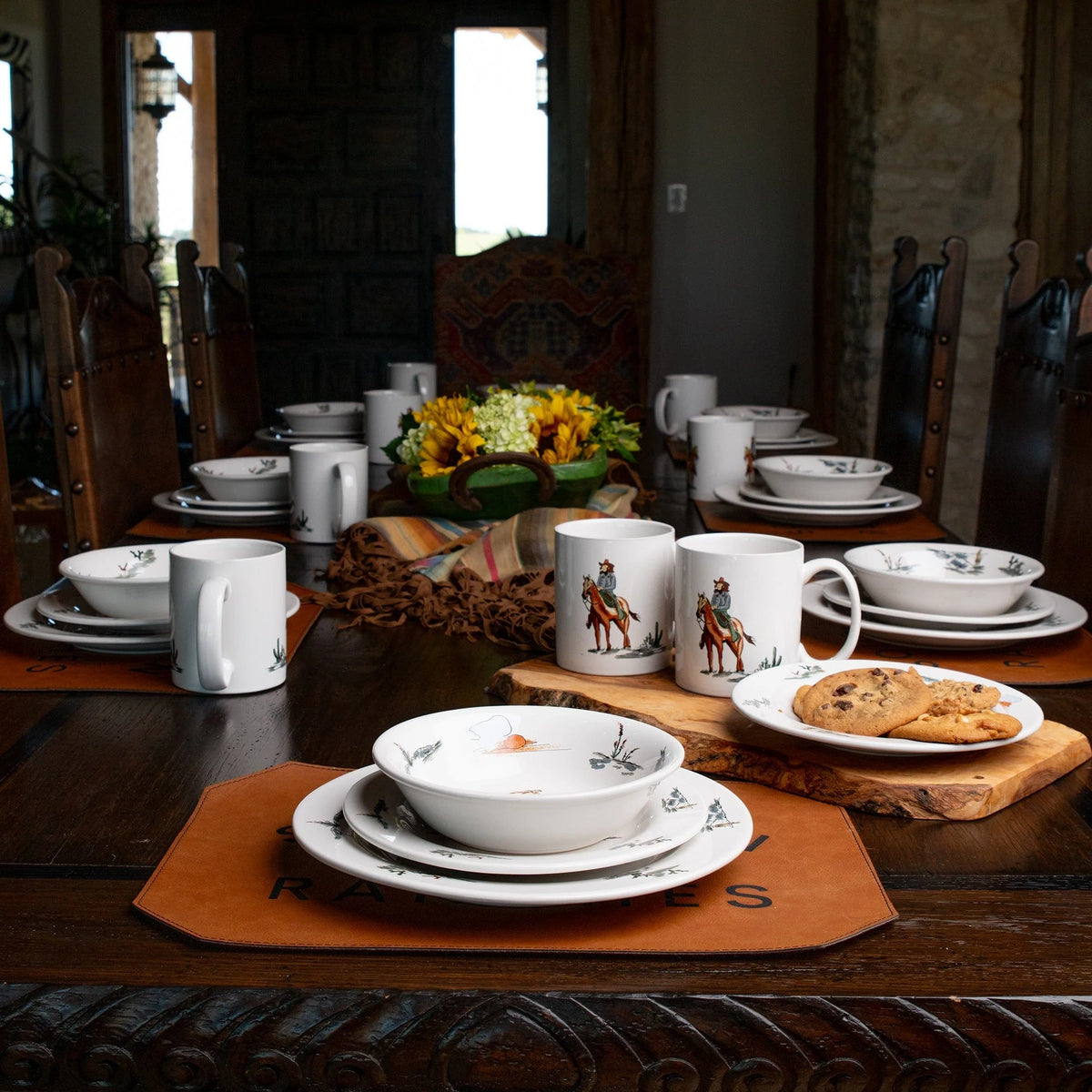 Ranch Life 16PC Ceramic Dinnerware Set