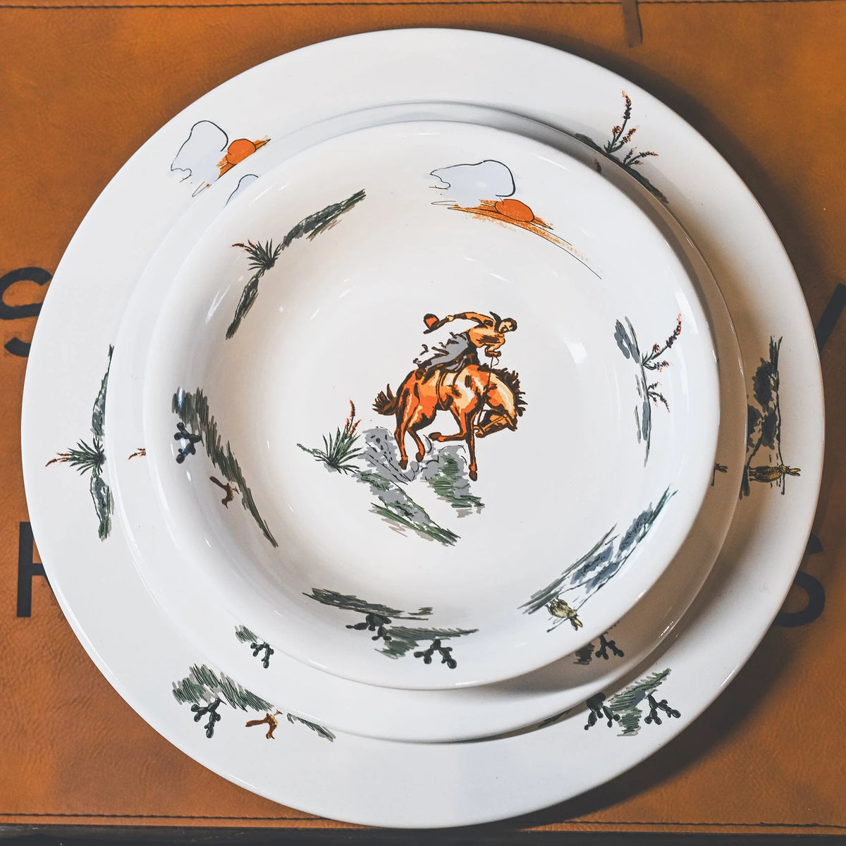 Ranch Life 16PC Ceramic Dinnerware Set
