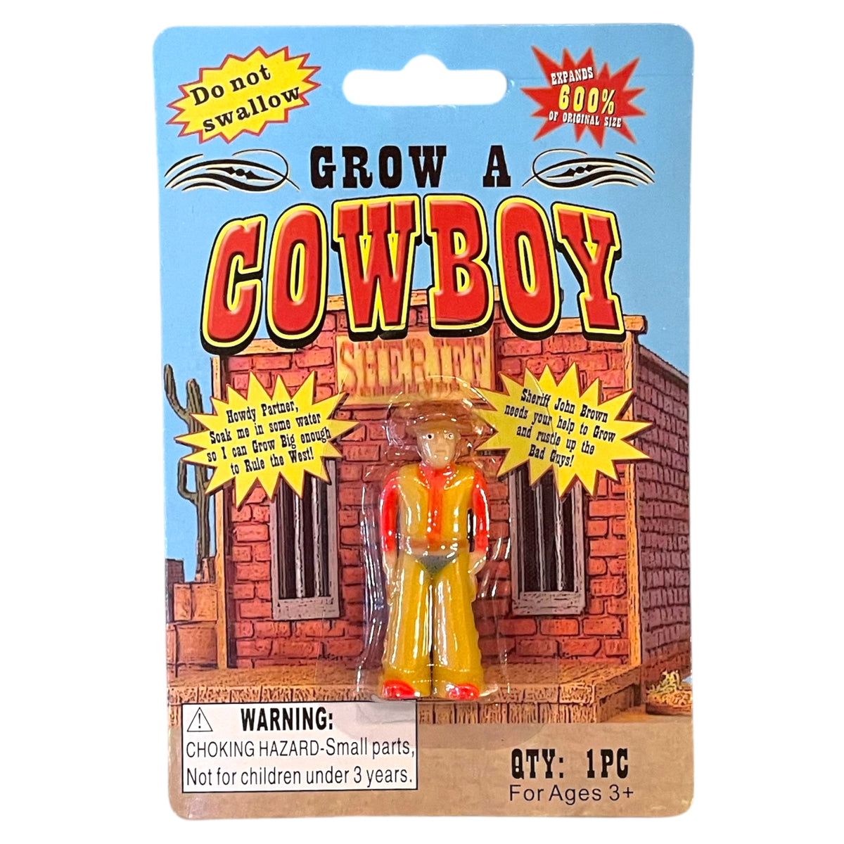 ‘GROW A COWBOY’ Just Add Water And Watch It Grow Water Toy