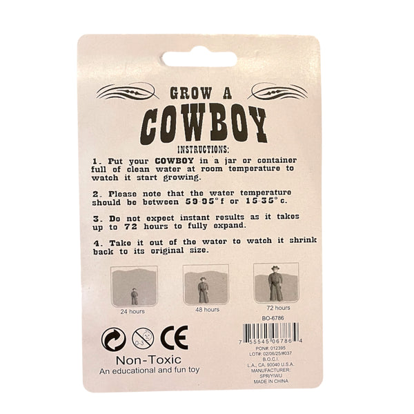 ‘GROW A COWBOY’ Just Add Water And Watch It Grow Water Toy