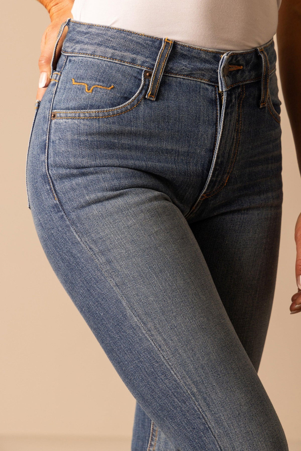 Jennifer Mid Wash Kimes Jeans