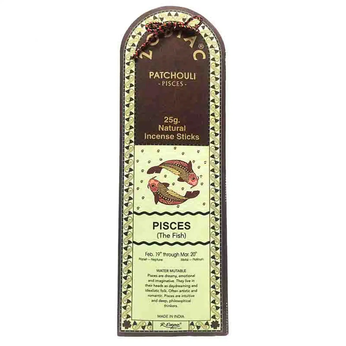 Patchouli Pisces Incense 25g