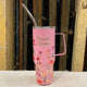 Mini Stainless Steel “Stanley” Flowered Tumbler 4.5oz.