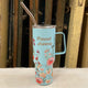 Mini Stainless Steel “Stanley” Flowered Tumbler 4.5oz.