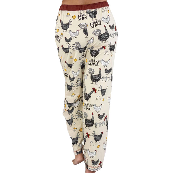 Lazy One Rise & Shine Women's Regular Fit Chicken PJ Pant