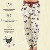 Lazy One Rise & Shine Women's Regular Fit Chicken PJ Pant