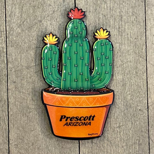 Cactus in a Pot Prescott Arizona Magnets