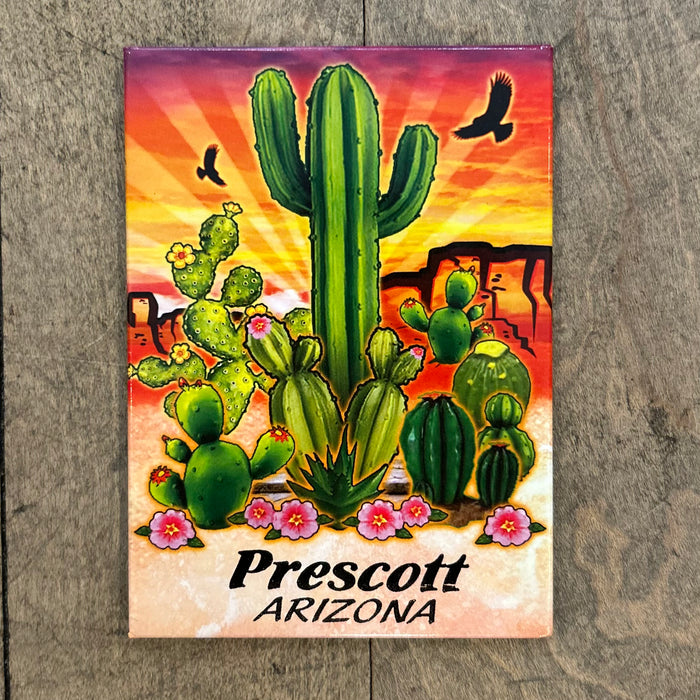 Cactus Sunset Magnet
