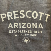 Gray Ribbed Prescott Arizona Whiskey Row Crewneck