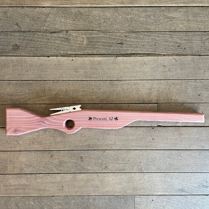 Cedar Wooden Rubber Band Double Shotgun