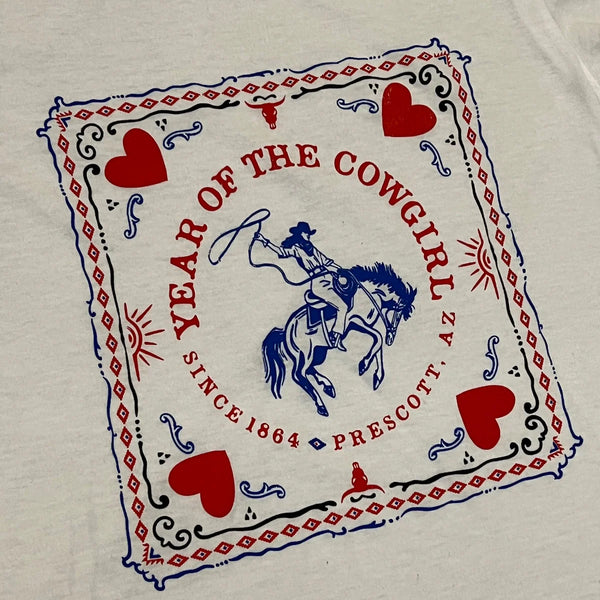 "Year of the Cowgirl" Red White and Blue Women’s T-Shirt