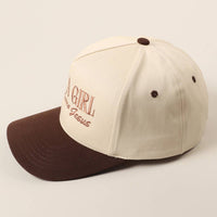 Just A Girl Who Loves Jesus Embroidery Trucker Hat: ONE SIZE