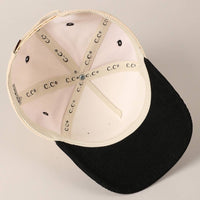 Put It On My Cowboy's Tab Two-Tone Corduroy Cap: ONE SIZE