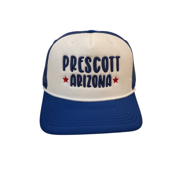 Foam Mesh Snapback Hat – Pink & Blue | Prescott, Arizona Edition