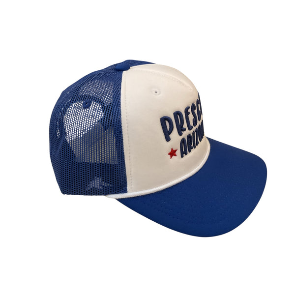 Foam Mesh Snapback Hat – Pink & Blue | Prescott, Arizona Edition