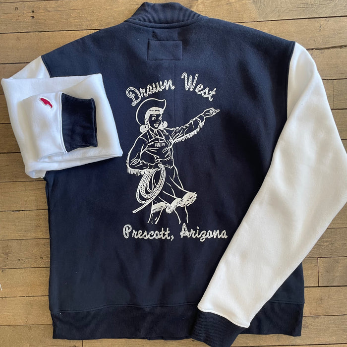 Drawn West Prescott, AZ Navy Varsity Button Jacket