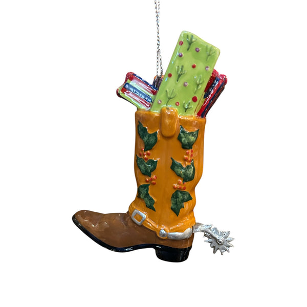 Boot with Presents Ornament
