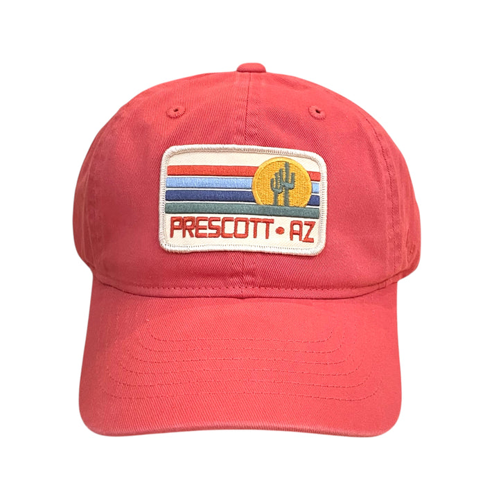 Salmon Striped Cactus Patch Prescott AZ Baseball Cap