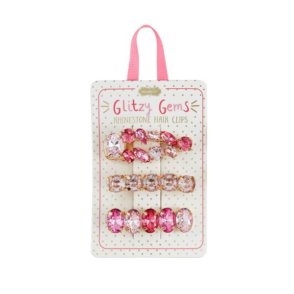 Glitzy Gems Rhinestone Hair Clips