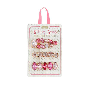 Glitzy Gems Rhinestone Hair Clips