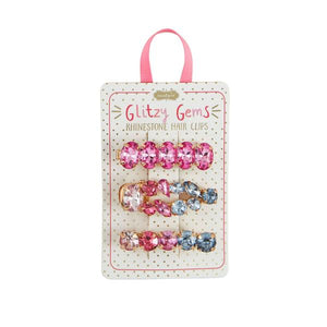 Glitzy Gems Rhinestone Hair Clips